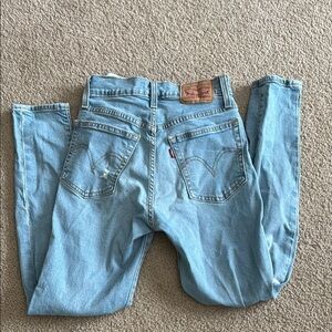 Levi's Wedgie Skinny Light Blue Denim Jeans size 25